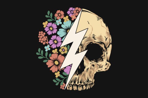 Floral Skull Skeleton Vector SVG T-shirt Review