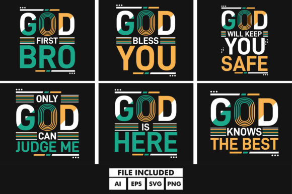 Review: God First Typography Quotes SVG for Embroidery