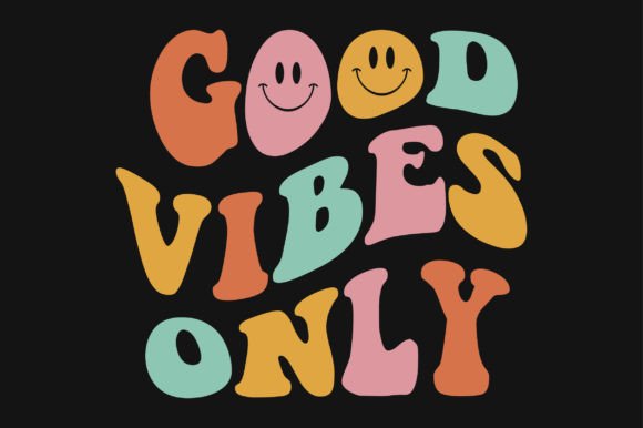 Review: Good Vibes Only Retro Wavy SVG for Embroidery