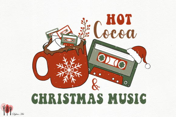 Review: Hot Cocoa and Christmas Movies SVG PNG for Embroidery
