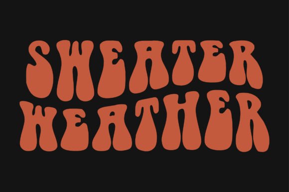 Review: Sweater Weather Retro Wavy SVG T-shirt Design