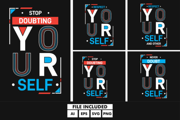 Review: Yourself Typography Quotes SVG T Shirt for Embroidery